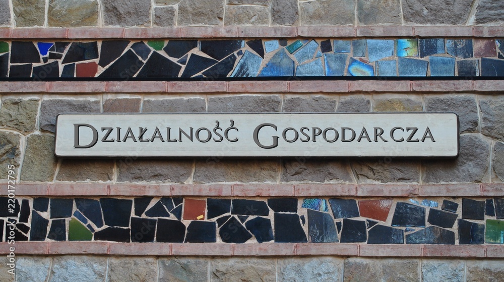 Obraz premium Działalność gospodarcza