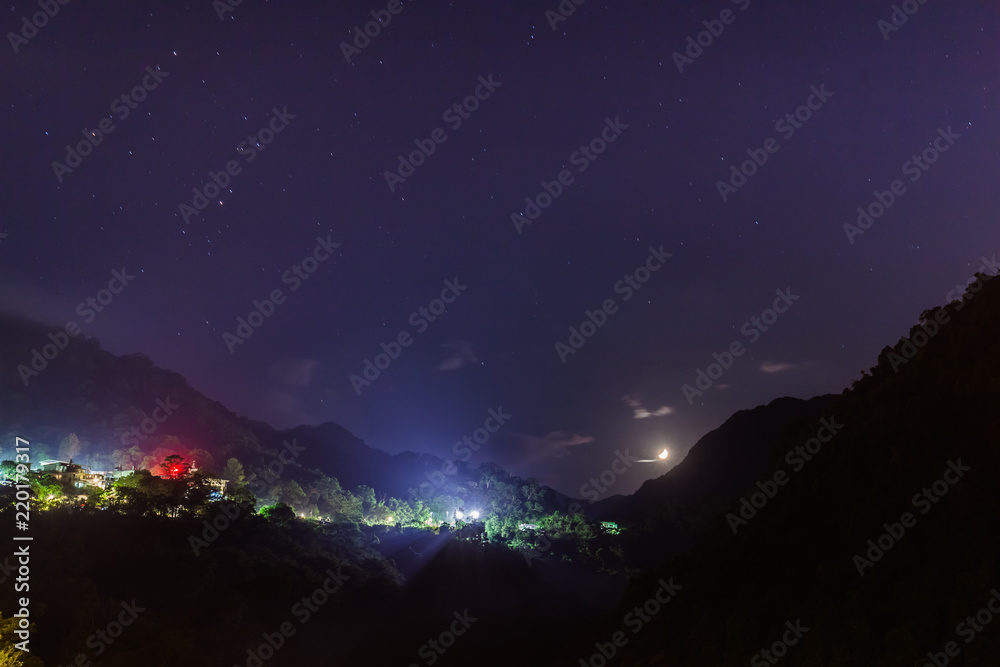  Starry sky nightview in Wulai  taipei taiwan
