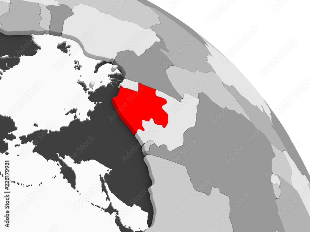 Fototapeta premium Map of Gabon