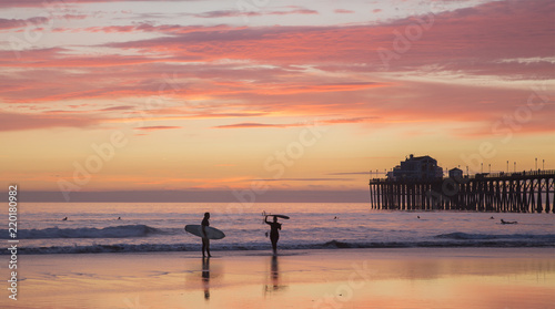 Photography Surfers on beach