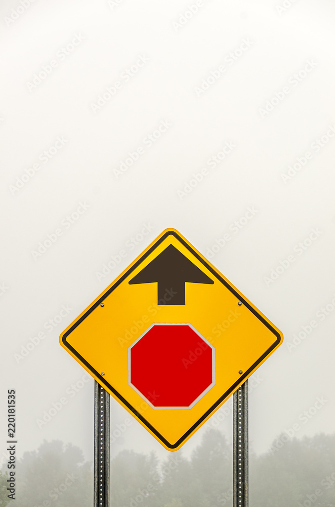 Symbols to Alert Drivers of a Stop Sign Ahead Symbols to Alert Drivers of a Stop Sign Ahead
