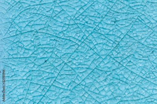 Abstract of blue crack ceramic tile ,glazed tile texture