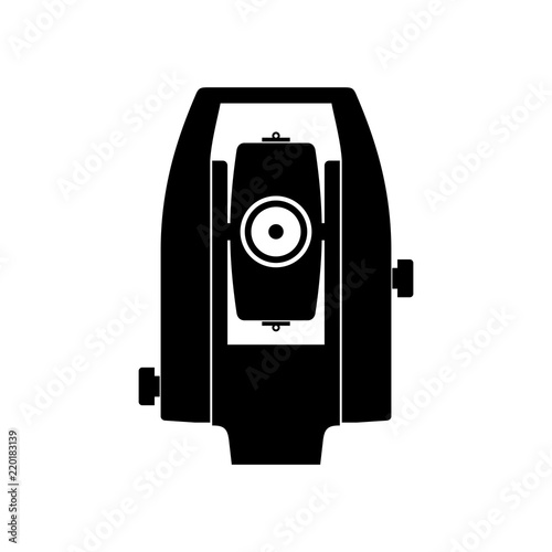 Total station theodolite electronic (an optical instrument) photo