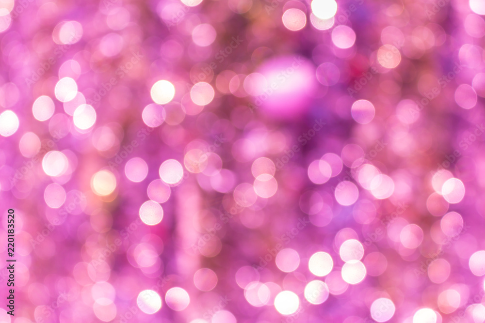 pink abstract glitter defocus bokeh lights use for background