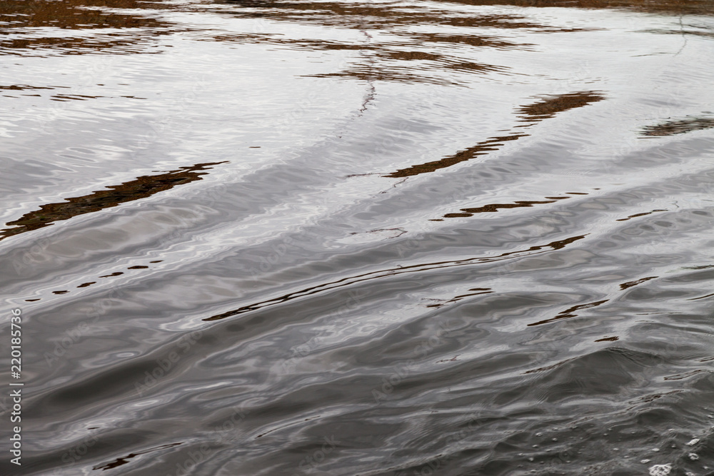 Ripple on the surface of the wate. Ripple on the surface of the wate.