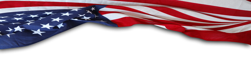 America flag on white