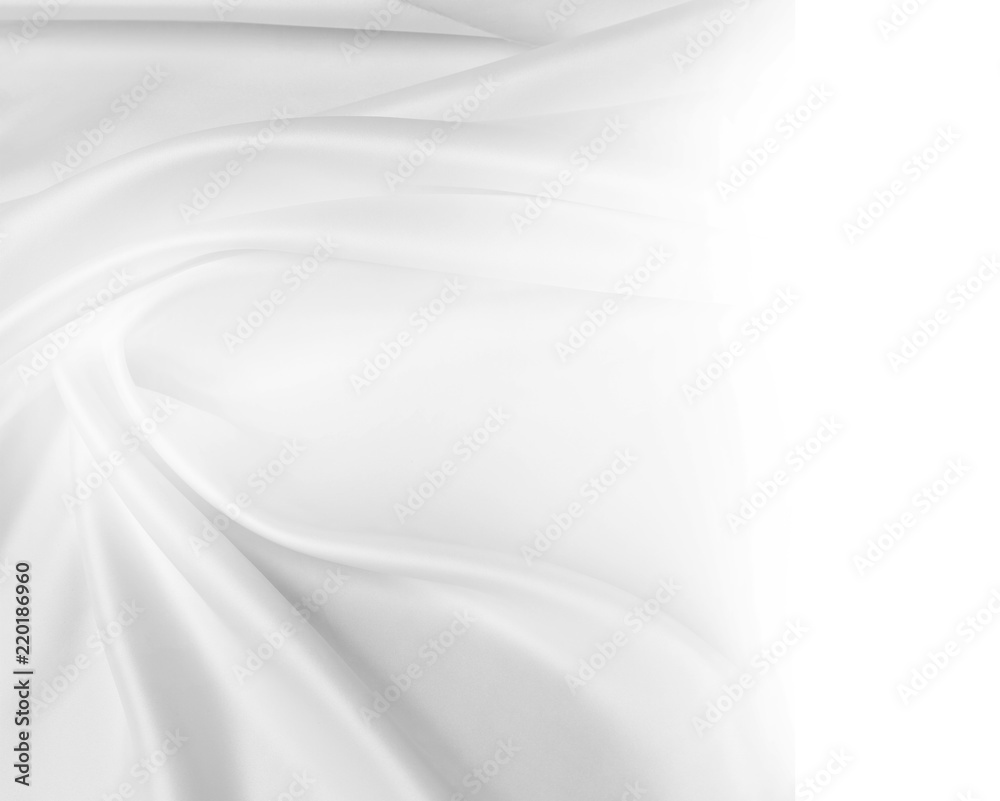 Fototapeta premium White silk fabric