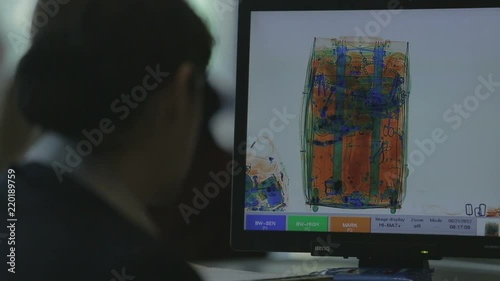Personal things in the airport scanner