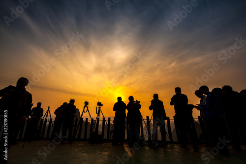 Photographers  in waiting