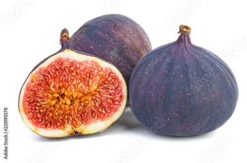 Whole and half figs