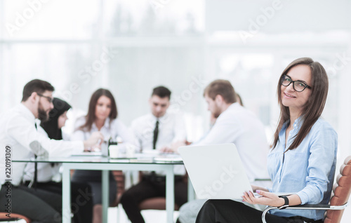  leading lawyer of the company on background  business meeting business partners