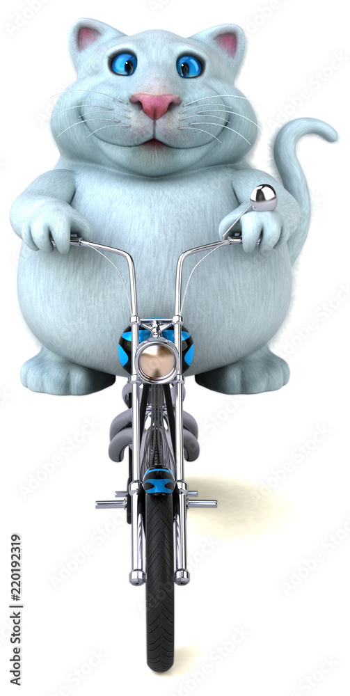 Obraz premium Fun cat - 3D Illustration