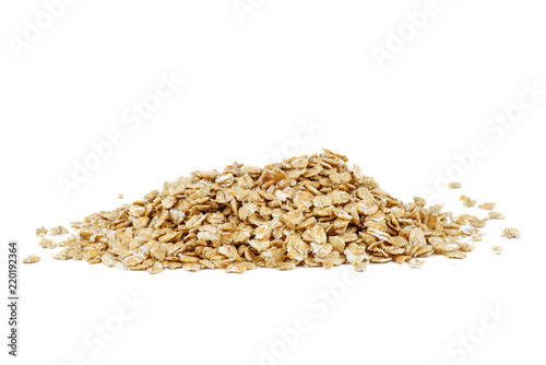 Pile of wheat flakes