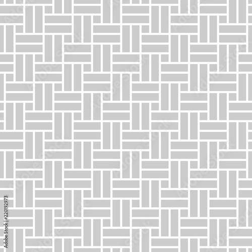 Abstract monochrome seamless pattern in asian style with perpendicular rectangles