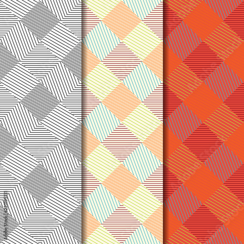 Fototapeta Naklejka Na Ścianę i Meble -  Geometric seamless pattern background.