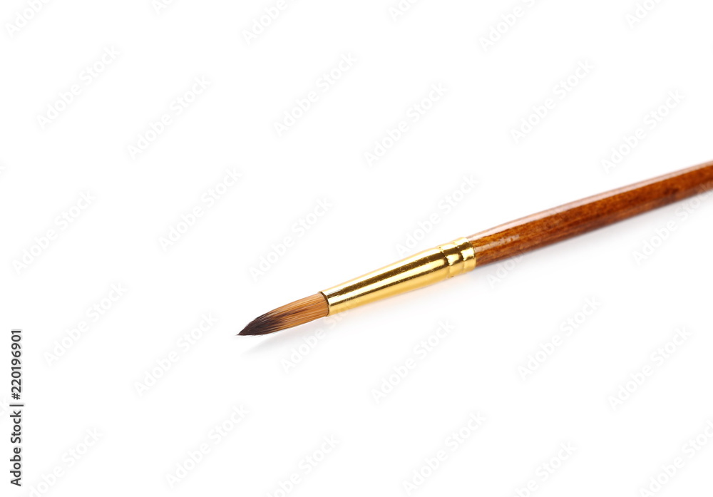 New paintbrush isolated on white background New paintbrush isolated on white background