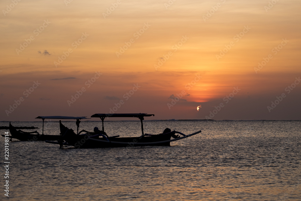 バリ島　クタ　夕日