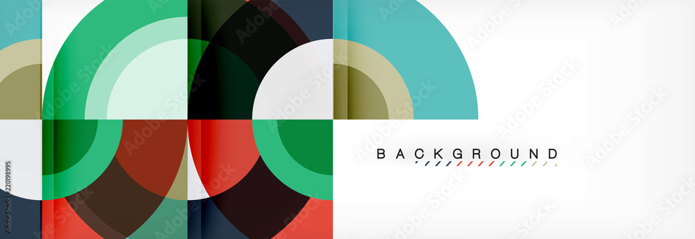 Vector circular abstract background