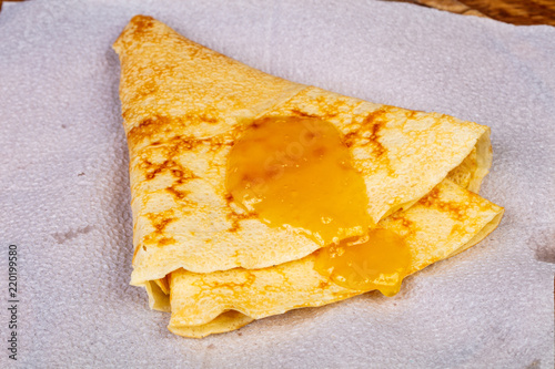 Pancake with honey