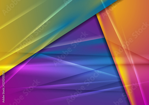 Abstract vibrant gradients corporate brochure design