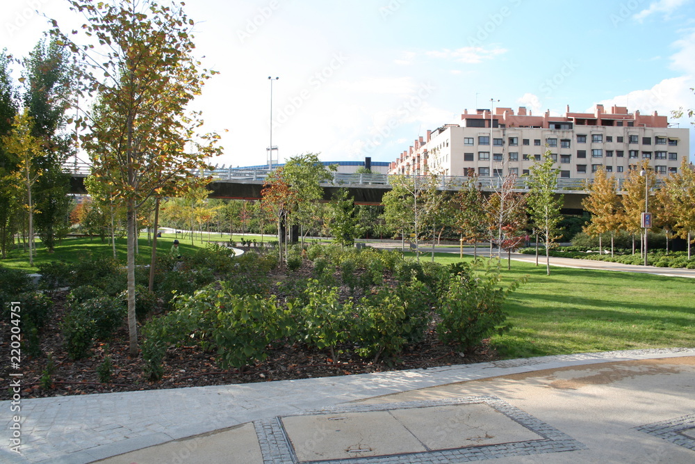 Naklejka premium Parque Madrid RIO