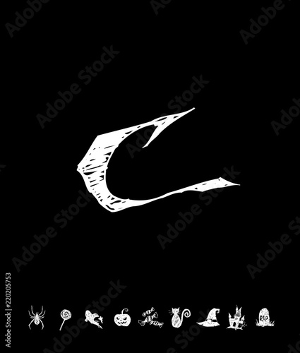 할로윈 포스터 / 손으로 그린 할로윈 그림