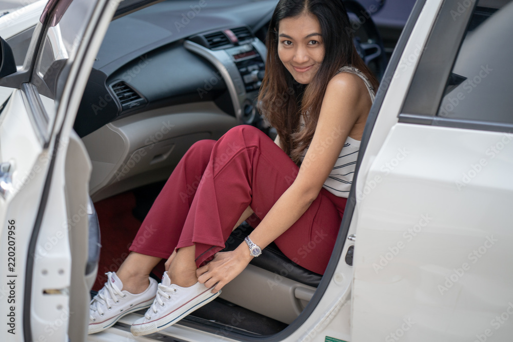 Fashion Model In car. Beautiful Sexy Woman Fashion Model In car. Beautiful Sexy Woman