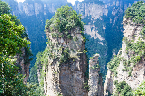 Mountain landscape of zhangjiajie national park, china