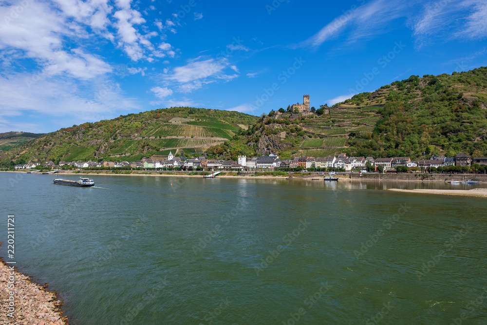 Kaub am Rhein und die Burg Gutenfels