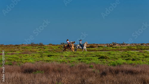 Reiter in der Camargue 