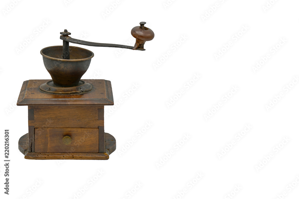 coffee grinder isolated on white background coffee grinder isolated on white background