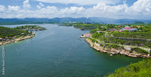 view of the bay of santiago de cuba