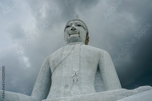 Big BuBig Buddha statue in Mukdahan province thailand.ddha statue in Mukdahan province thailand. photo