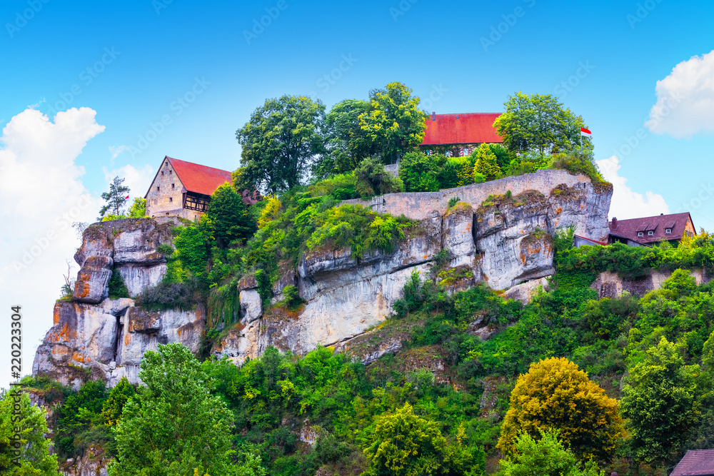 Pottenstein Castle in Franconian Switzerland, Germany