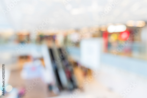 Blur of department store