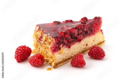 Stück Himbeertorte