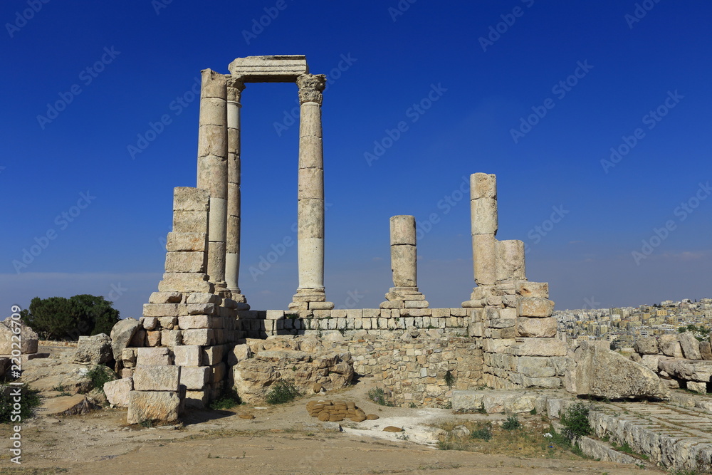 Temple of Hercules of the Amman Citadel complex (Jabal al-Qal'a), Amman, Jordan 