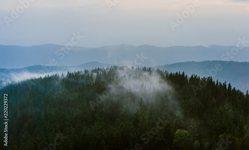 Mountain crown in fog © Alexandr Kim