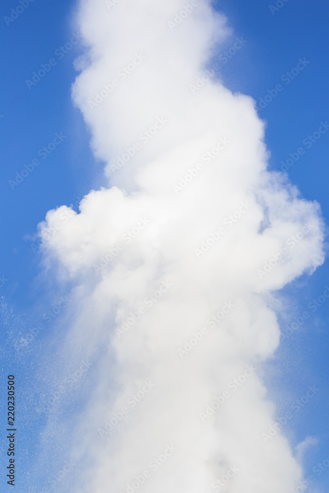 Eruption of Strokkur Geyser at the Geysir geothermal Park on the Golden circle in Iceland. Eruption of Strokkur Geyser at the Geysir geothermal Park on the Golden circle in Iceland.