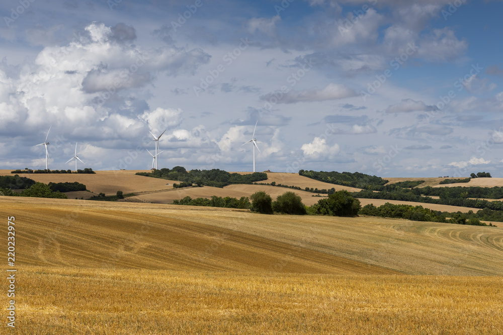 Windmills in the Countryside Auxerre