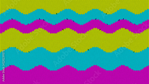 Background with a knitted texture, imitation of wool. Multicolored diverse lines.