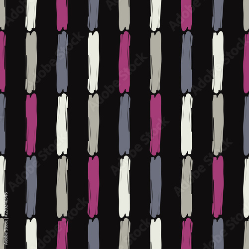 Seamless abstract geometric pattern. Mosaic texture. Brushwork. Hand hatching. Scribble texture. Textile rapport.