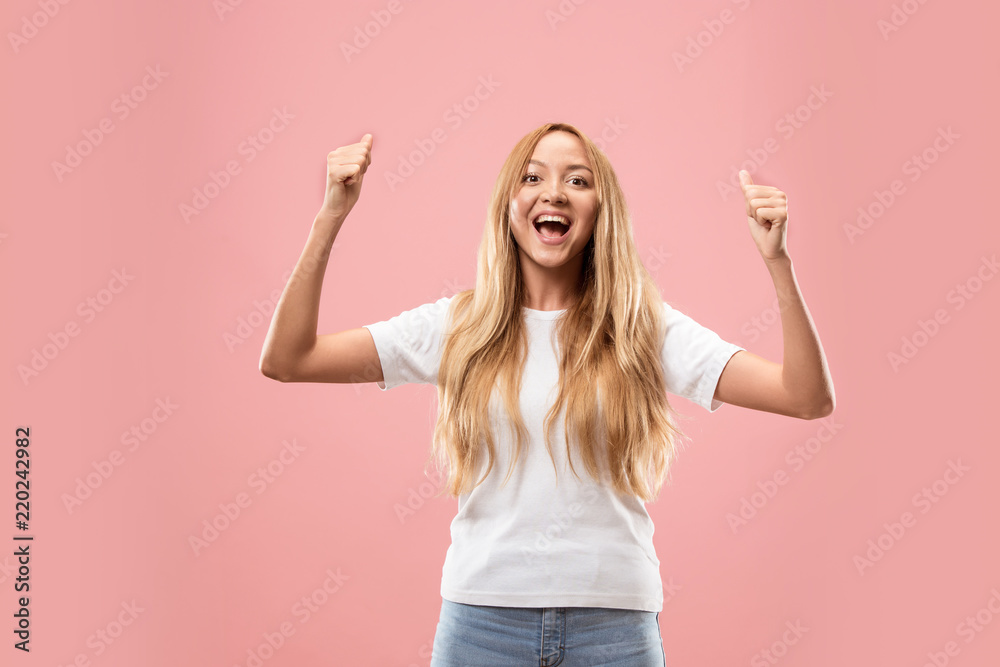 I am ok. Happy business woman, sign ok, smiling, isolated on trendy studio background. Beautiful female half-length portrait. Emotional woman. Human emotions, facial expression concept. Front I am ok. Happy business woman, sign ok, smiling, isolated on trendy studio background. Beautiful female half-length portrait. Emotional woman. Human emotions, facial expression concept. Front