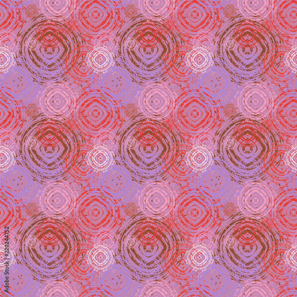 Seamless background pattern with various colored circles. Seamless background pattern with various colored circles.