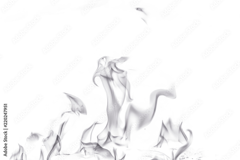 Abstract fire on white background Abstract fire on white background