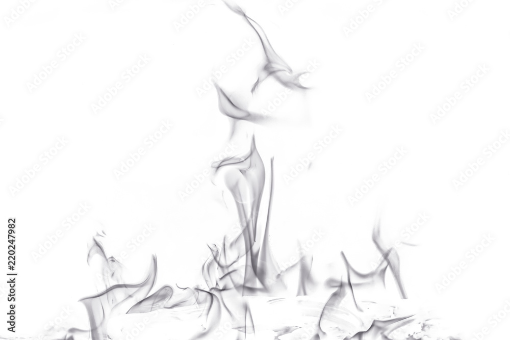 Abstract fire on white background Abstract fire on white background
