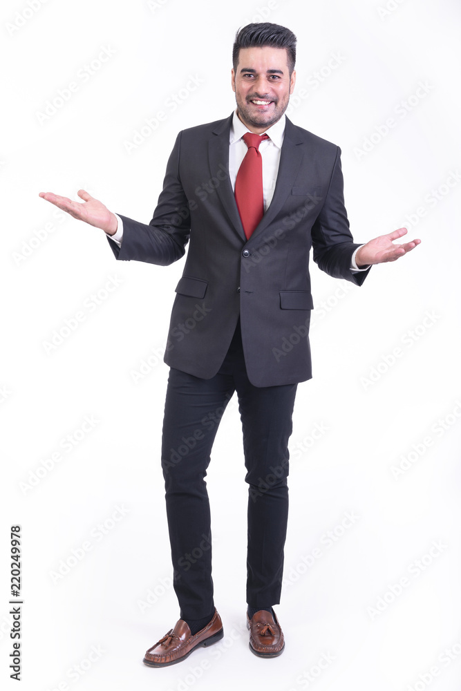 Businessman isolated in white background. Businessman isolated in white background.