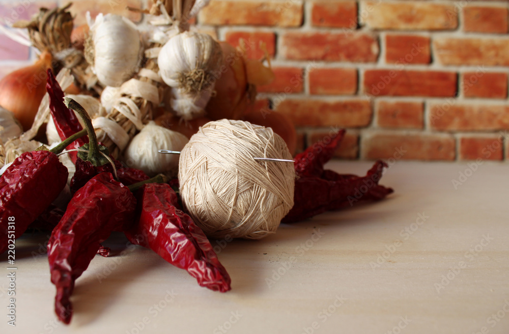 Gomitolo di spago da cucina Stock Photo