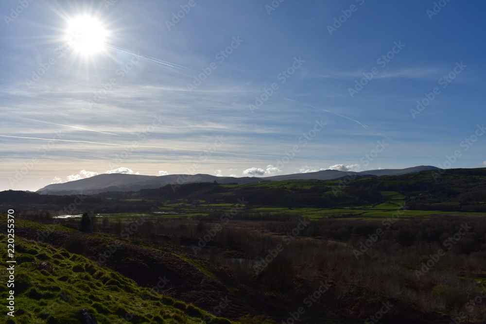 Fototapeta premium View over a Lake District fell