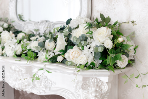 Canvas-taulu Decoration artificial flower arrangement modern bouquet wedding